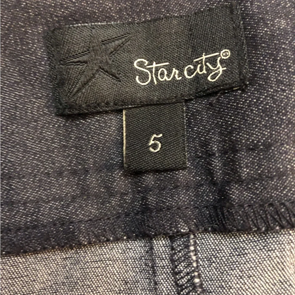 Star City Black Trouser Denim Skirt Size 5